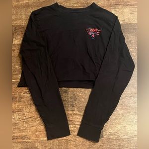 Vans Off The Wall Size Small Blue and Red Crop Top